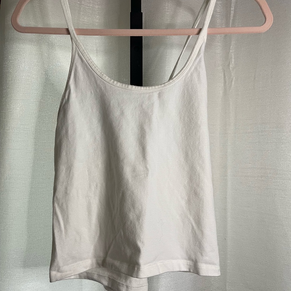American Eagle Outfitters White Slim Tank Cami